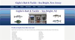 Desktop Screenshot of gigliosbaitandtackle.com